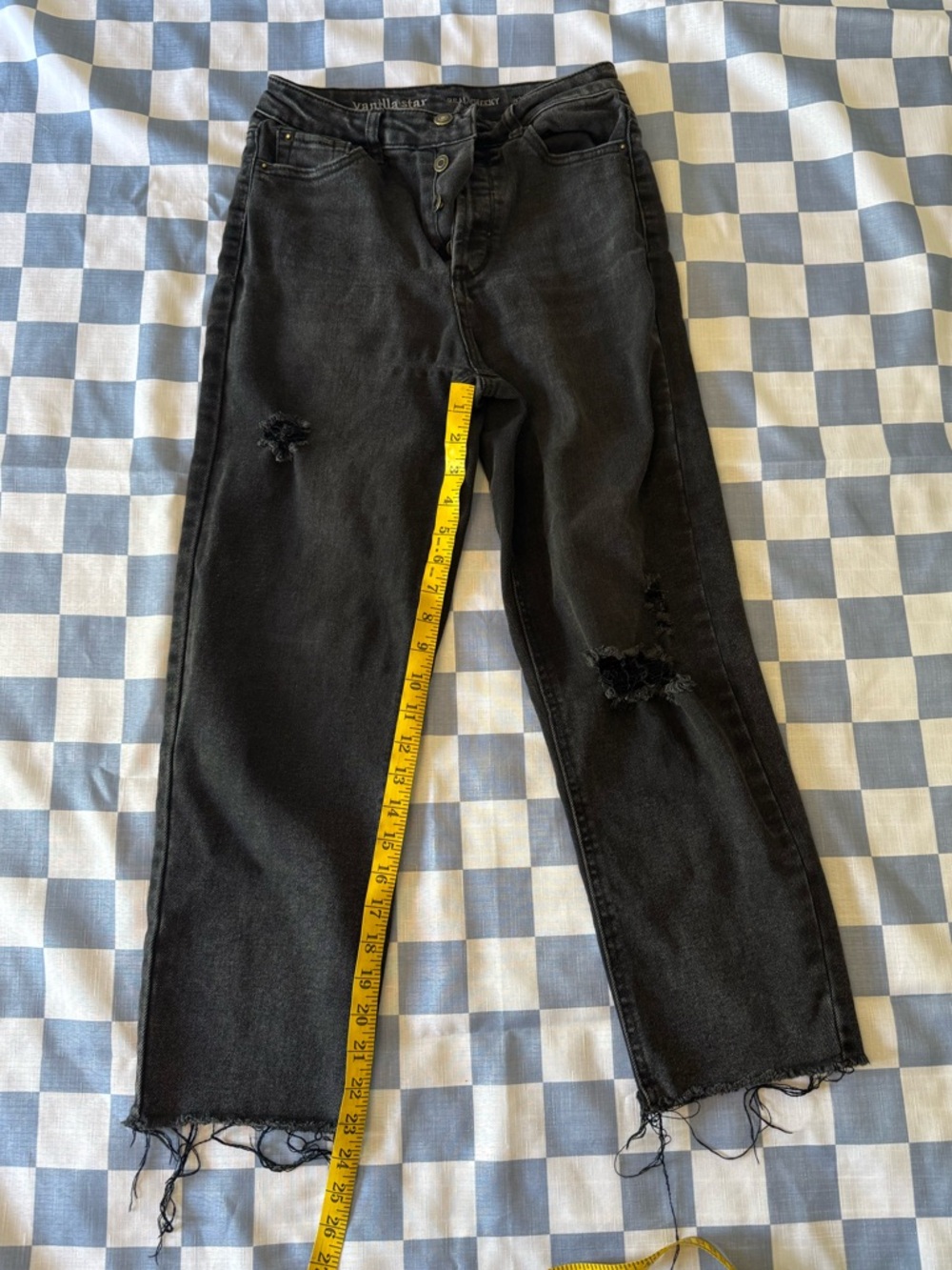 Vanilla Star Charcoal Black High-Rise Jeans